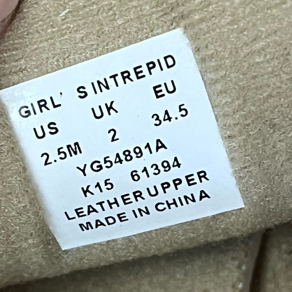 Sperry Top-Sider Girls Boat Shoes Size 2.5M Tan Leather Rainbow Stripe Nautical - Picture 10 of 10